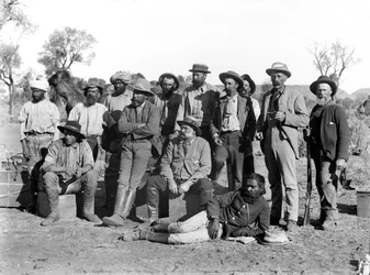Leden van de Horn-expeditie, Alice Springs, Centraal-Australië, 1894